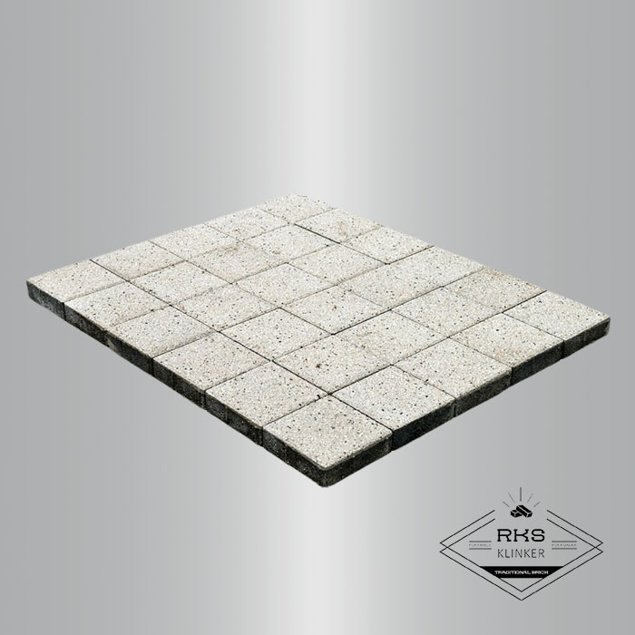 Тротуарная плитка BRAER, Лувр, Гранит на белом, 200х200х60 мм в Орле